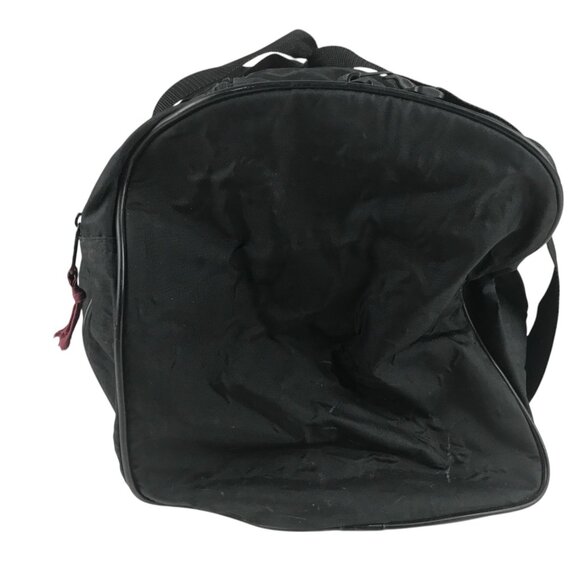 Wilson Unisex Duffle Bag Black/Maroon Nylon Sports Shoulder Strap Zipper Pocket - Picture 3 of 14